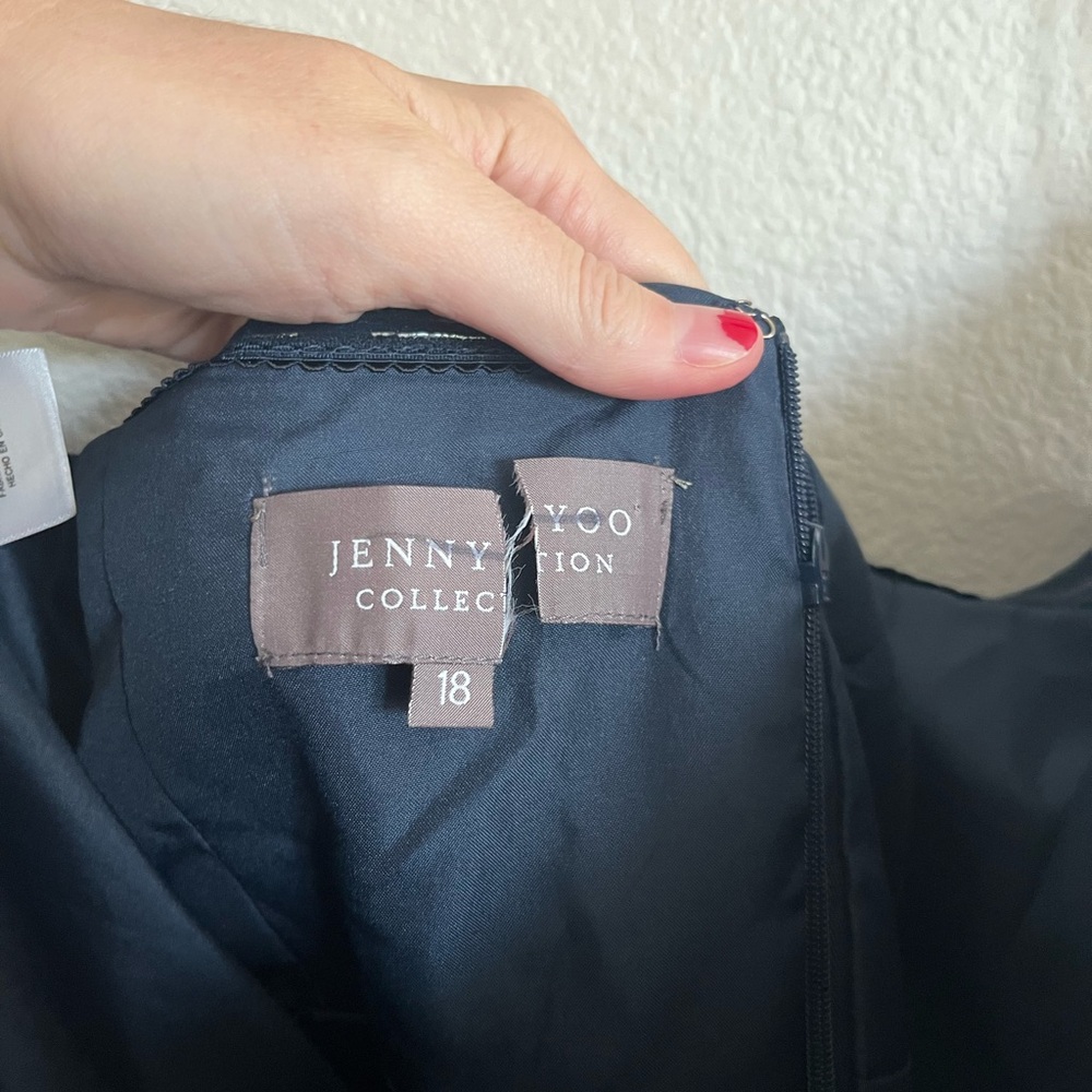 Jenny Yoo Navy Blue Mira Convertible Dress 18 - Picture 10 of 13